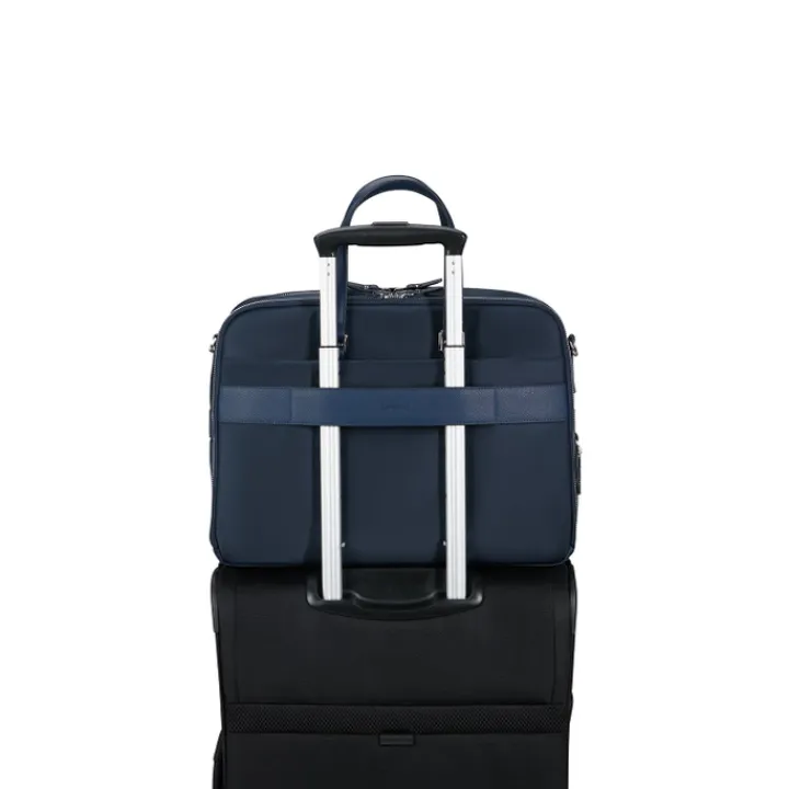 15.6 Inch Laptoptassen|Laptop Schoudertassen>Samsonite Karissa Evo Bailhandle 15.6" 2 Comp blue nights