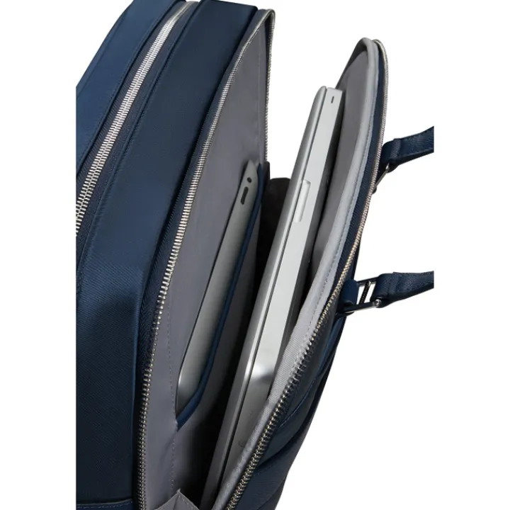15.6 Inch Laptoptassen|Laptop Schoudertassen>Samsonite Karissa Evo Bailhandle 15.6" 2 Comp blue nights