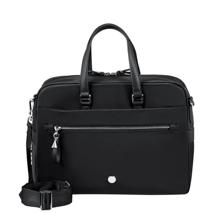 15.6 Inch Laptoptassen|Laptop Schoudertassen>Samsonite Karissa Evo Bailhandle 15.6" 2 Comp black