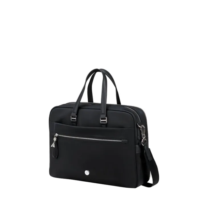 15.6 Inch Laptoptassen|Laptop Schoudertassen>Samsonite Karissa Evo Bailhandle 15.6" 2 Comp black