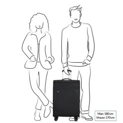 Reistrolleys|Reiskoffers>Samsonite Litebeam Spinner 66 EXP black