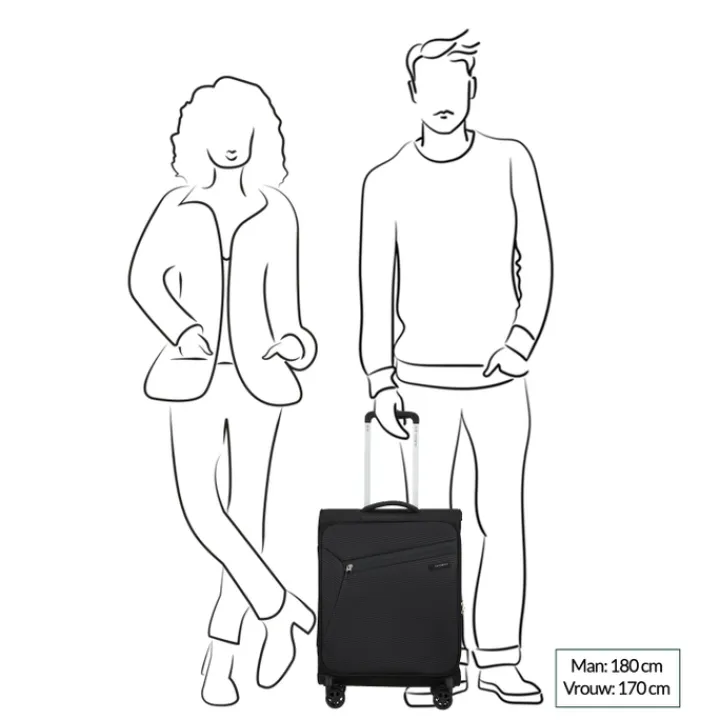 Ryanair Trolleys|Handbagage Trolleys>Samsonite Litebeam Spinner 55 climbing ivy