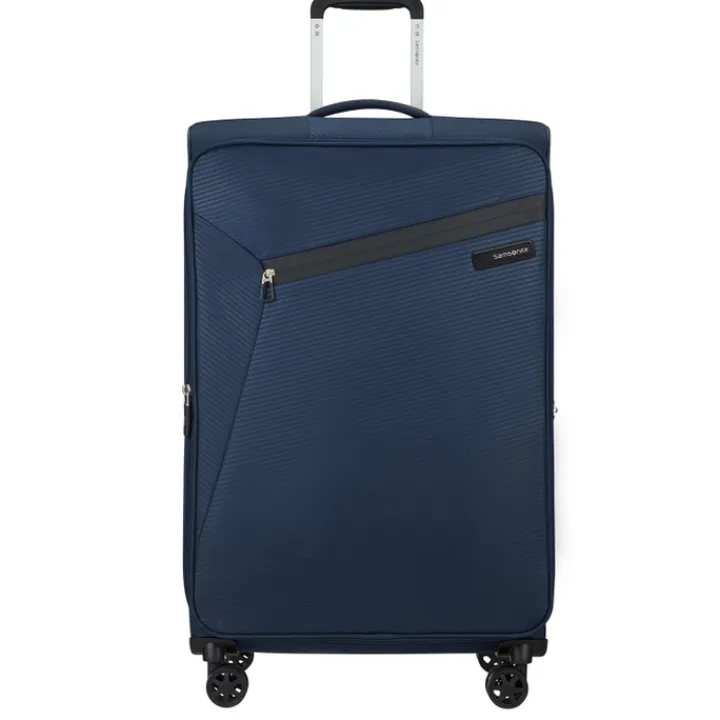 Reistrolleys|Reiskoffers>Samsonite Litebeam Spinner 77 EXP midnight blue