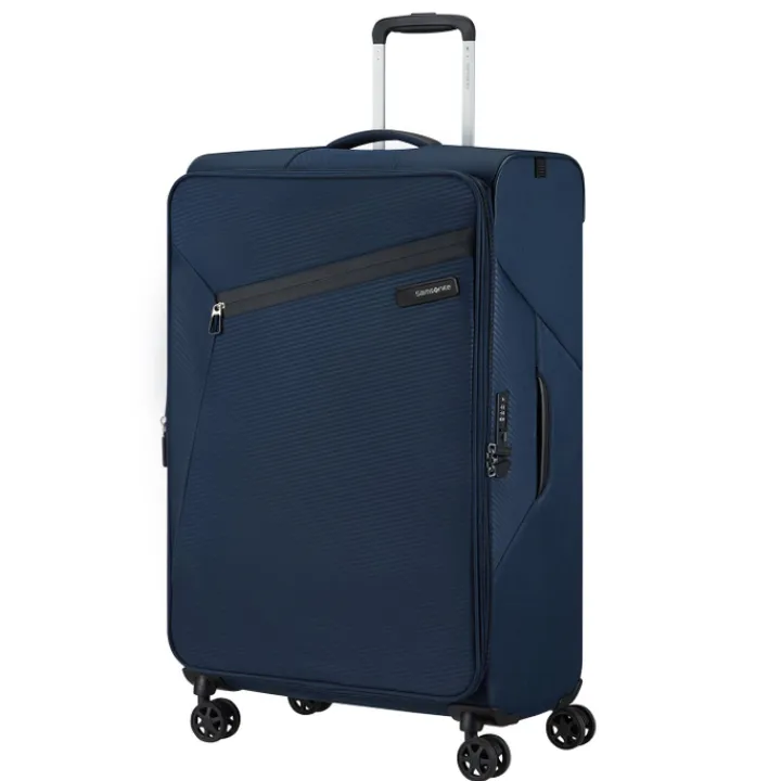 Reistrolleys|Reiskoffers>Samsonite Litebeam Spinner 77 EXP midnight blue