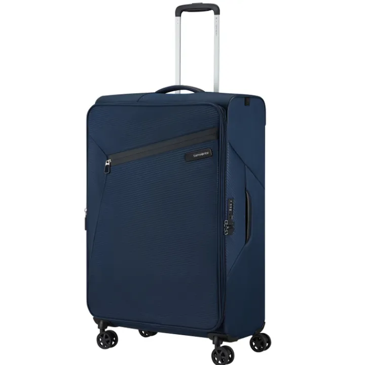 Reistrolleys|Reiskoffers>Samsonite Litebeam Spinner 77 EXP midnight blue