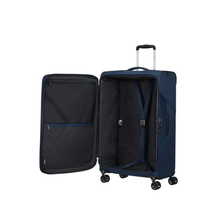 Reistrolleys|Reiskoffers>Samsonite Litebeam Spinner 77 EXP midnight blue