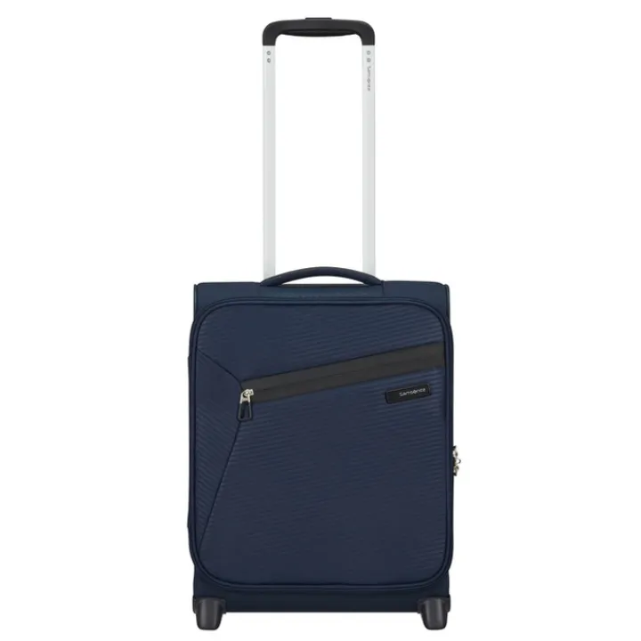 Transavia Trolleys|Handbagage Trolleys>Samsonite Litebeam Upright 45 Underseater midnight blue