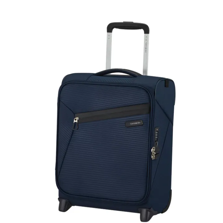 Transavia Trolleys|Handbagage Trolleys>Samsonite Litebeam Upright 45 Underseater midnight blue