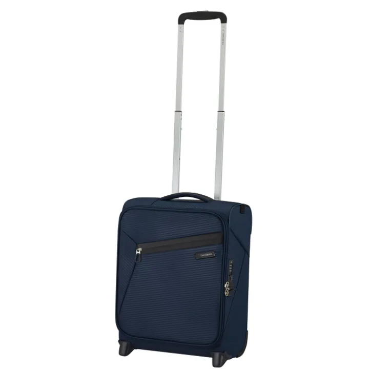 Transavia Trolleys|Handbagage Trolleys>Samsonite Litebeam Upright 45 Underseater midnight blue