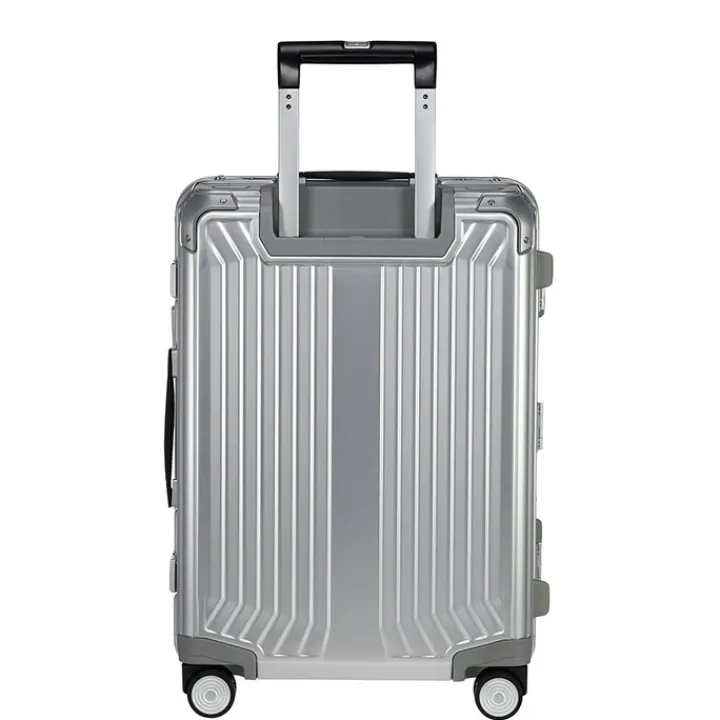 Transavia Trolleys|Handbagage Trolleys>Samsonite Lite-Box Alu Spinner 55 aluminium