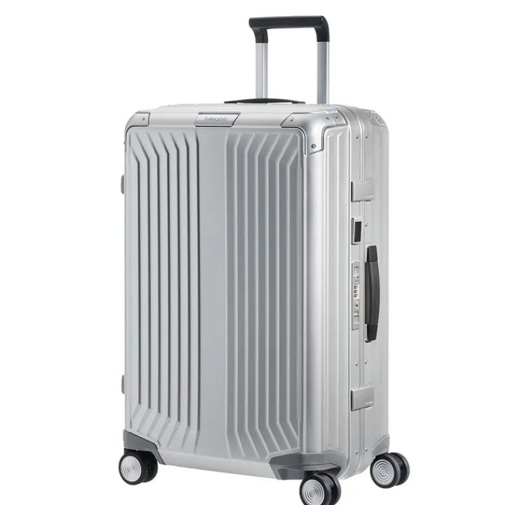 Reistrolleys|Reiskoffers>Samsonite Lite-Box Alu Spinner 69 aluminium