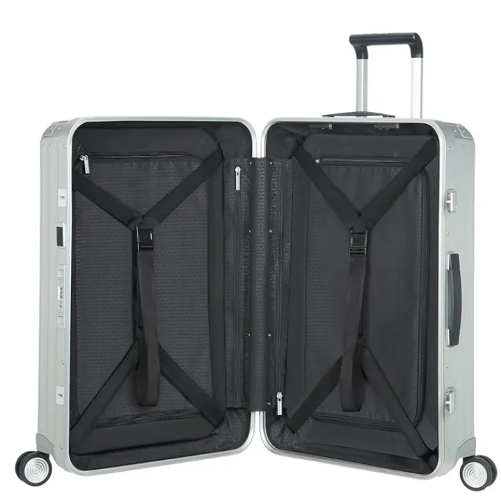Reistrolleys|Reiskoffers>Samsonite Lite-Box Alu Spinner 69 aluminium