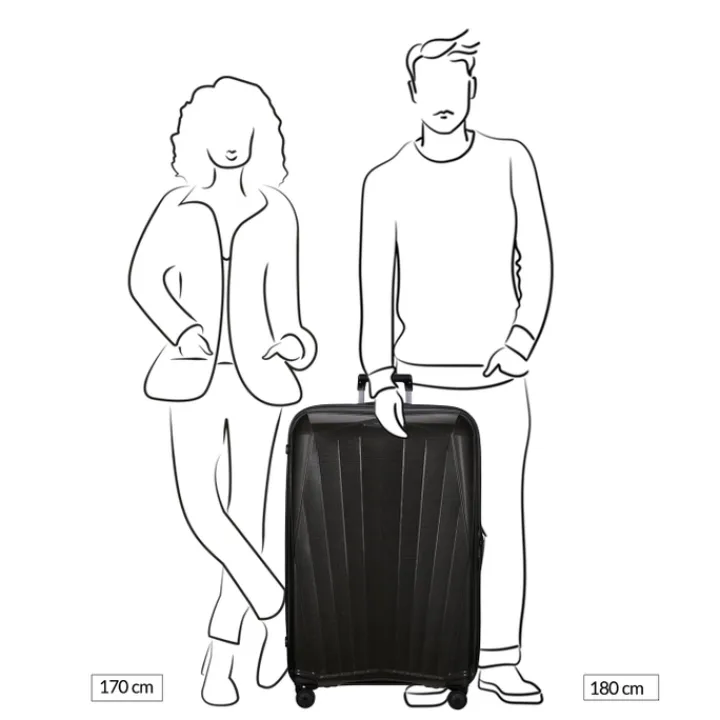 Reistrolleys|Reiskoffers>Samsonite Major-Lite Spinner 84 midnight blue