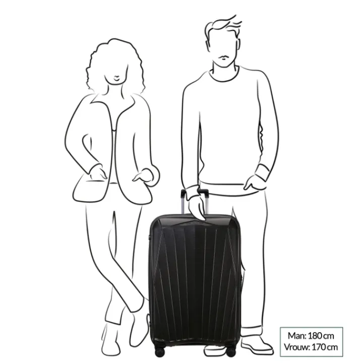 Reistrolleys|Reiskoffers>Samsonite Major-Lite Spinner 77 midnight blue