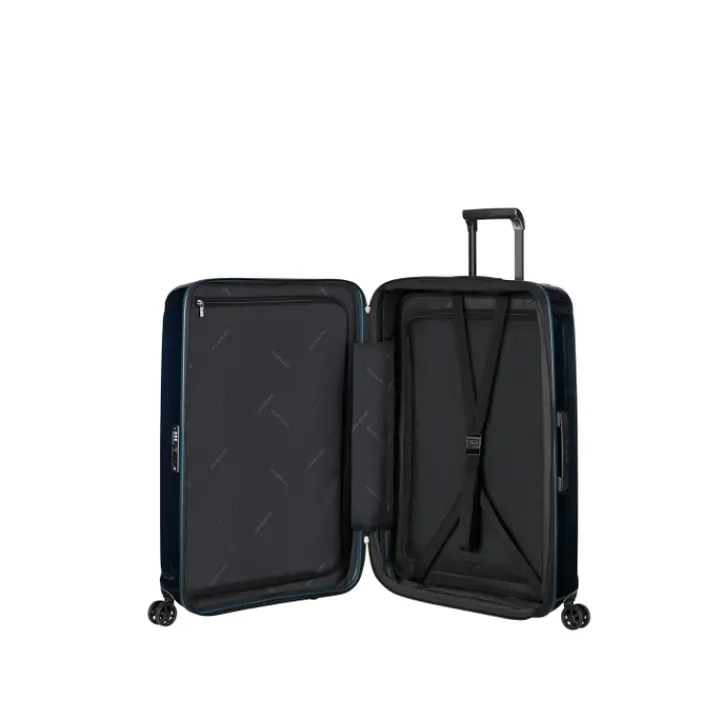 Reistrolleys|Reiskoffers>Samsonite Nuon Spinner 75 Exp metallic dark blue