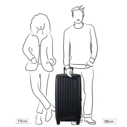Reistrolleys|Lichtgewicht Koffers>Samsonite Nuon Trunk 80/30 matt graphite