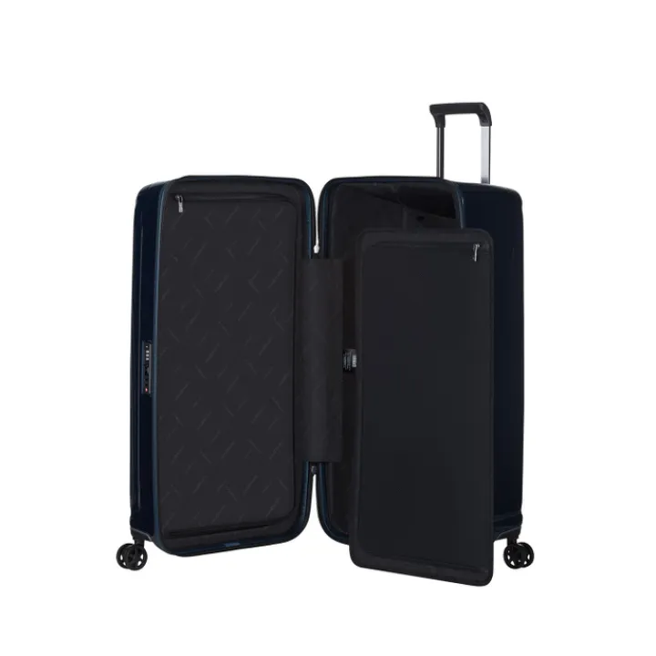 Reistrolleys|Reiskoffers>Samsonite Nuon Trunk 80/30 metallic dark blue