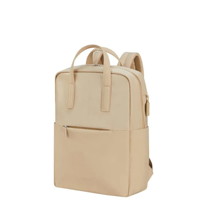 Kleine Rugzakken|Dames Rugzakken>Samsonite 4Pack Laptop Backpack + Handles 15.6" sand