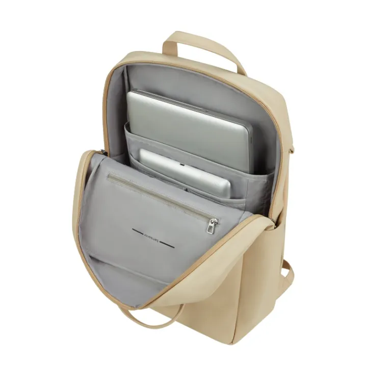 Kleine Rugzakken|Dames Rugzakken>Samsonite 4Pack Laptop Backpack + Handles 15.6" sand