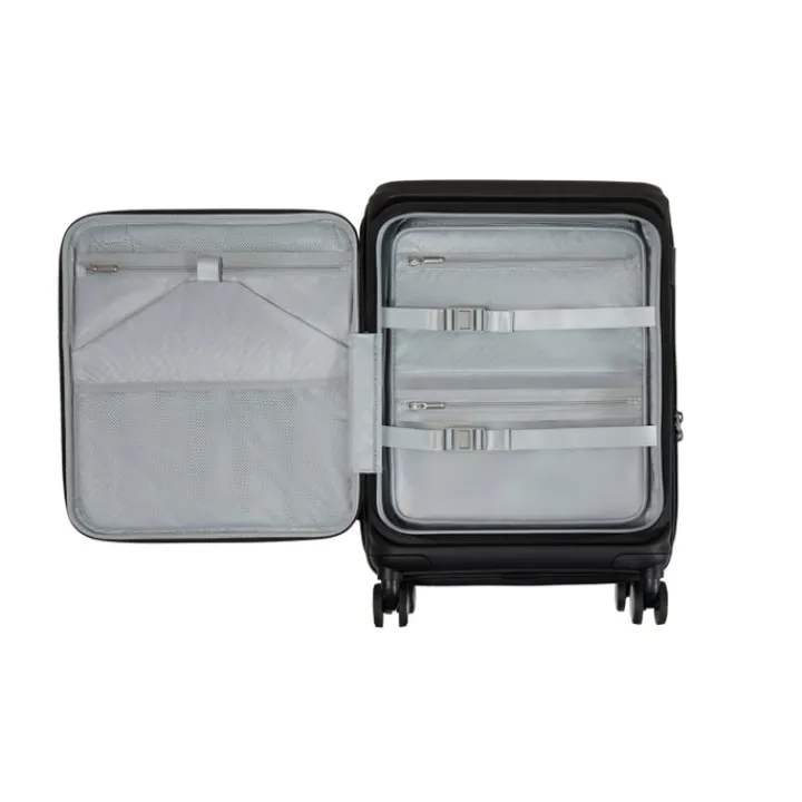 Transavia Trolleys|Handbagage Trolleys>Samsonite Paralux HS Spinner 55 Expandable black