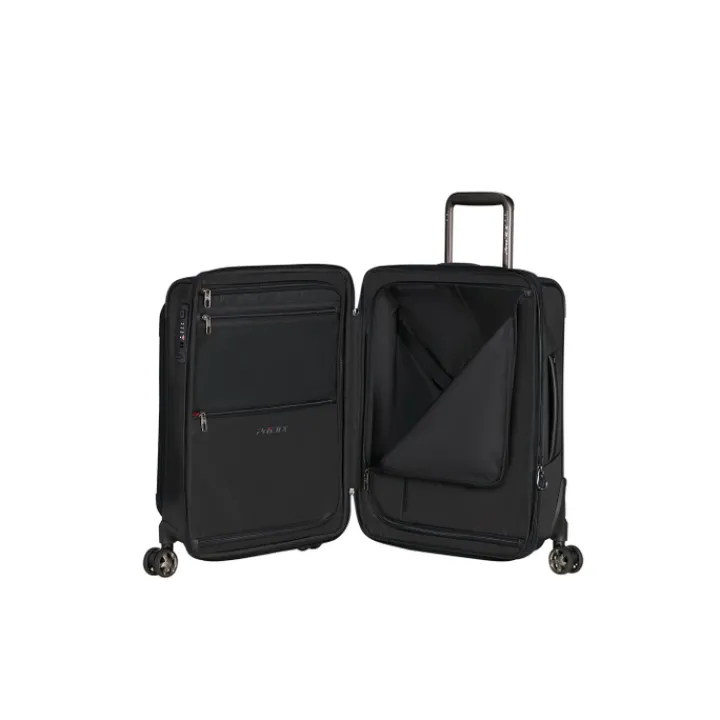 Transavia Trolleys|Handbagage Trolleys>Samsonite Pro-DLX 6 Spinner 55 EXP black