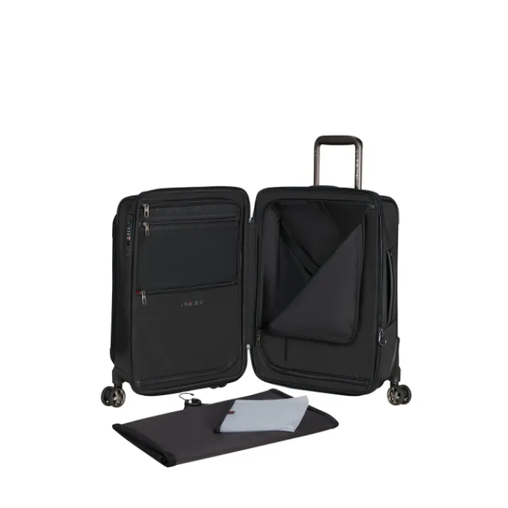 Transavia Trolleys|Handbagage Trolleys>Samsonite Pro-DLX 6 Spinner 55 EXP black