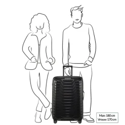 Reistrolleys|Reiskoffers>Samsonite Proxis Spinner 75 silver