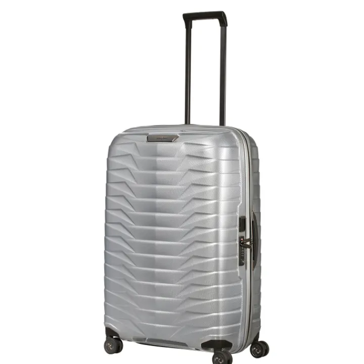 Reistrolleys|Reiskoffers>Samsonite Proxis Spinner 75 silver