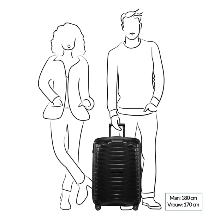 Reistrolleys|Reiskoffers>Samsonite Proxis Spinner 69 matt graphite