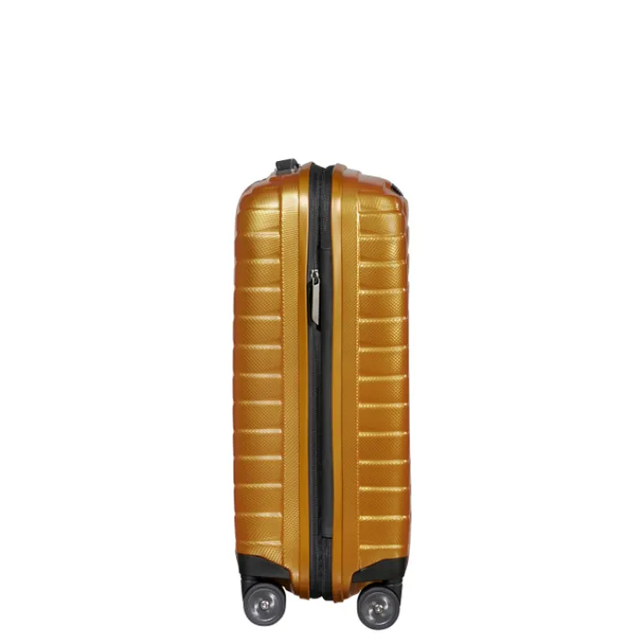 Transavia Trolleys|Klm Trolleys>Samsonite Proxis Spinner 55/35 Expandable honey gold