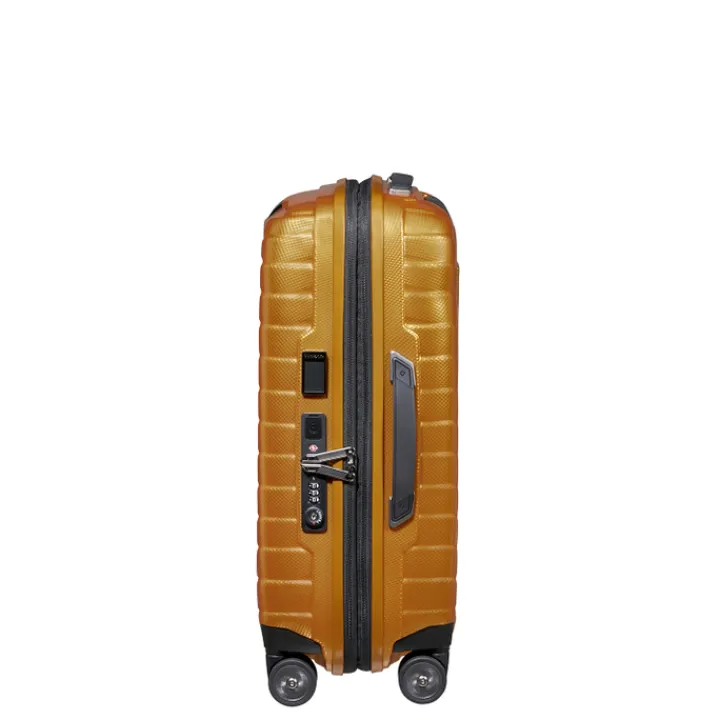 Transavia Trolleys|Klm Trolleys>Samsonite Proxis Spinner 55/35 Expandable honey gold