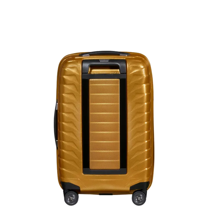 Transavia Trolleys|Klm Trolleys>Samsonite Proxis Spinner 55/35 Expandable honey gold