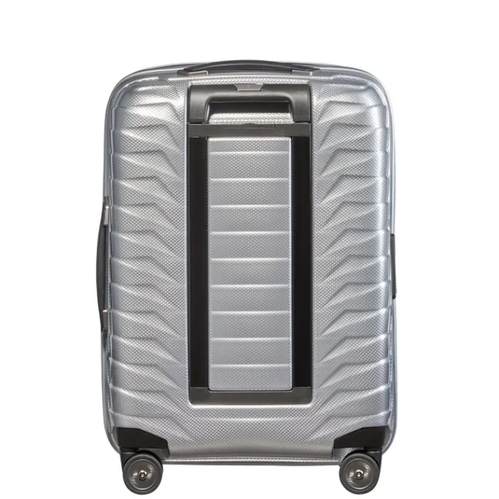 Transavia Trolleys|Ryanair Trolleys>Samsonite Proxis Spinner 55 Expandable silver