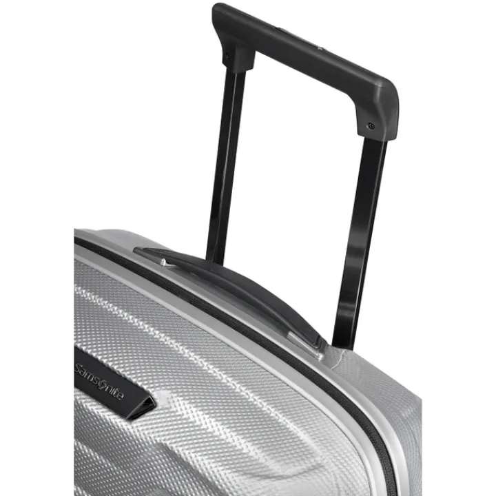 Transavia Trolleys|Ryanair Trolleys>Samsonite Proxis Spinner 55 Expandable silver