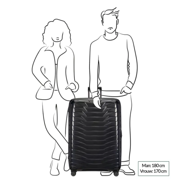 Reistrolleys|Lichtgewicht Koffers>Samsonite Proxis Spinner 86 matt climbing ivy