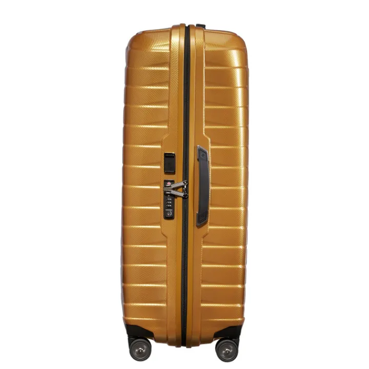 Reistrolleys|Reiskoffers>Samsonite Proxis Spinner 81 honey gold