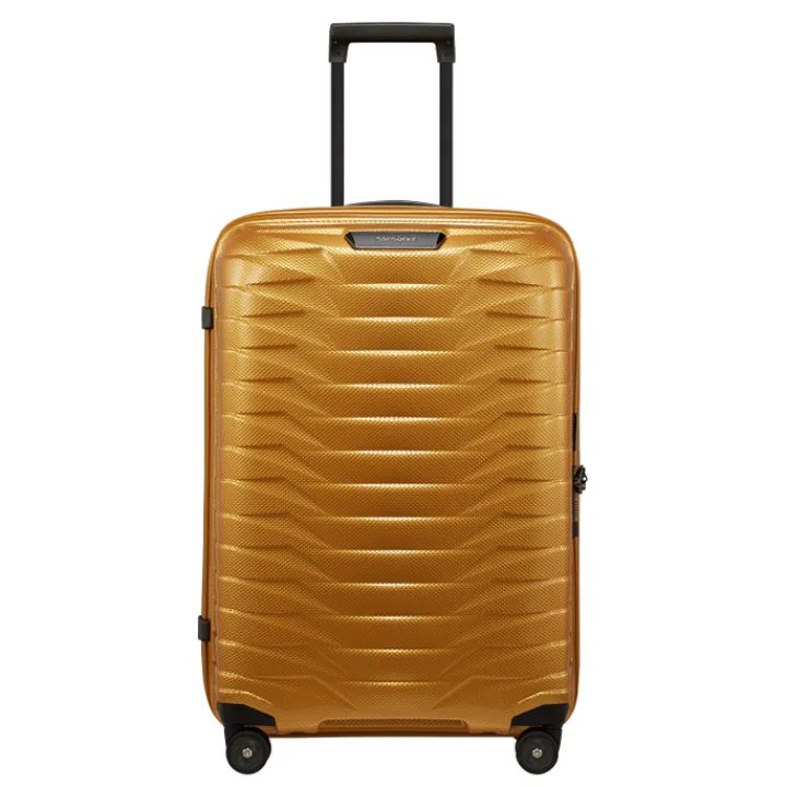 Reistrolleys|Reiskoffers>Samsonite Proxis Spinner 69 honey gold