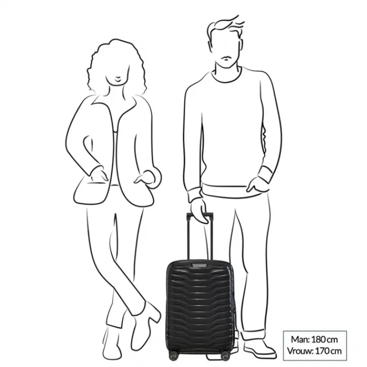Transavia Trolleys|Ryanair Trolleys>Samsonite Proxis Spinner 55 Expandable matt climbing ivy