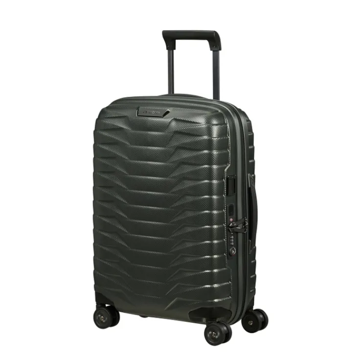 Transavia Trolleys|Ryanair Trolleys>Samsonite Proxis Spinner 55 Expandable matt climbing ivy