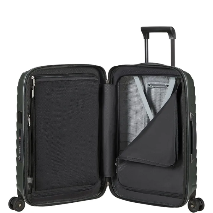 Transavia Trolleys|Ryanair Trolleys>Samsonite Proxis Spinner 55 Expandable matt climbing ivy
