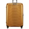 Reistrolleys|Reiskoffers>Samsonite Proxis Spinner 86 honey gold