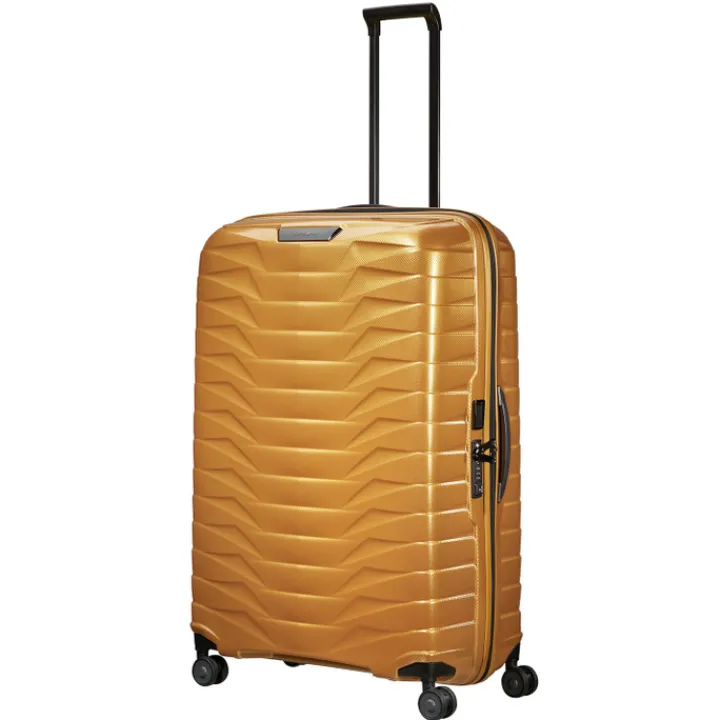 Reistrolleys|Reiskoffers>Samsonite Proxis Spinner 86 honey gold
