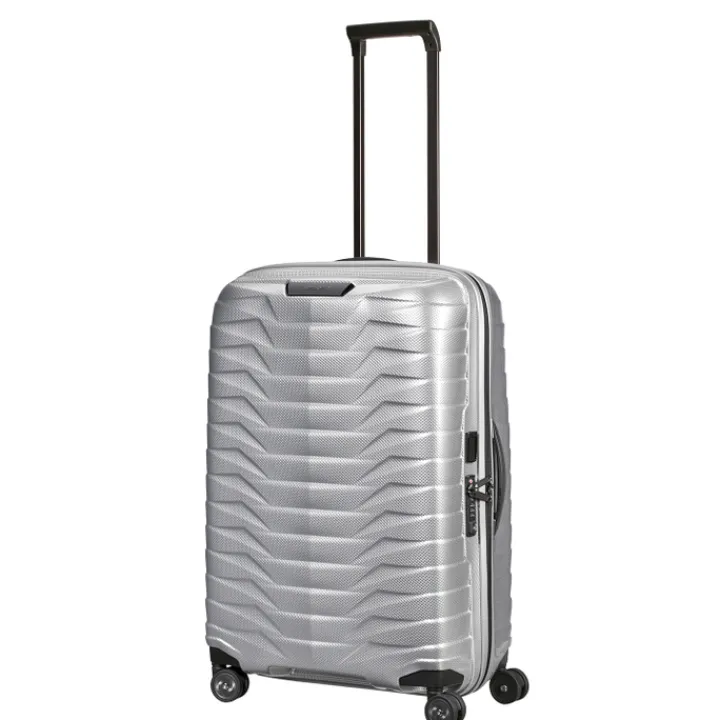 Reistrolleys|Reiskoffers>Samsonite Proxis Spinner 69 silver