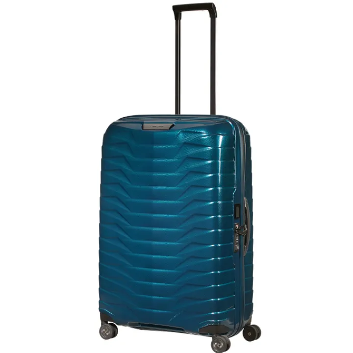 Reistrolleys|Reiskoffers>Samsonite Proxis Spinner 75 petrol blue