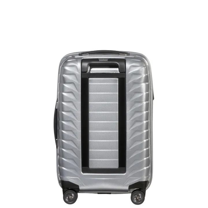 Transavia Trolleys|Klm Trolleys>Samsonite Proxis Spinner 55/35 Expandable silver