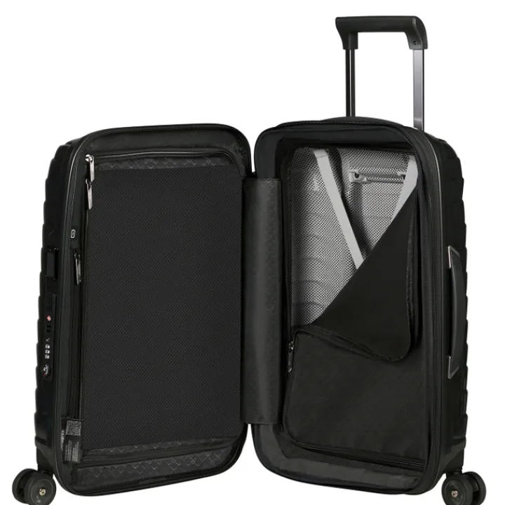 Transavia Trolleys|Klm Trolleys>Samsonite Proxis Spinner 55/35 Expandable black
