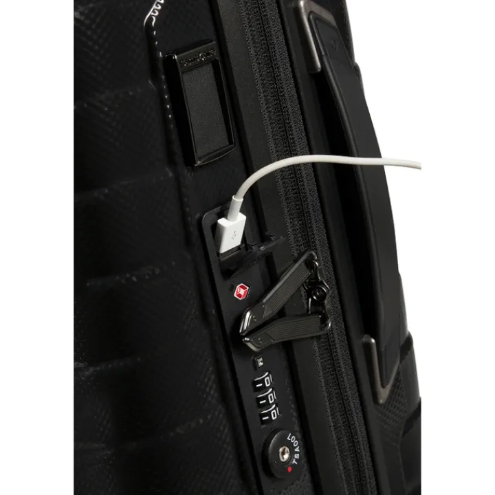 Transavia Trolleys|Klm Trolleys>Samsonite Proxis Spinner 55/35 Expandable black
