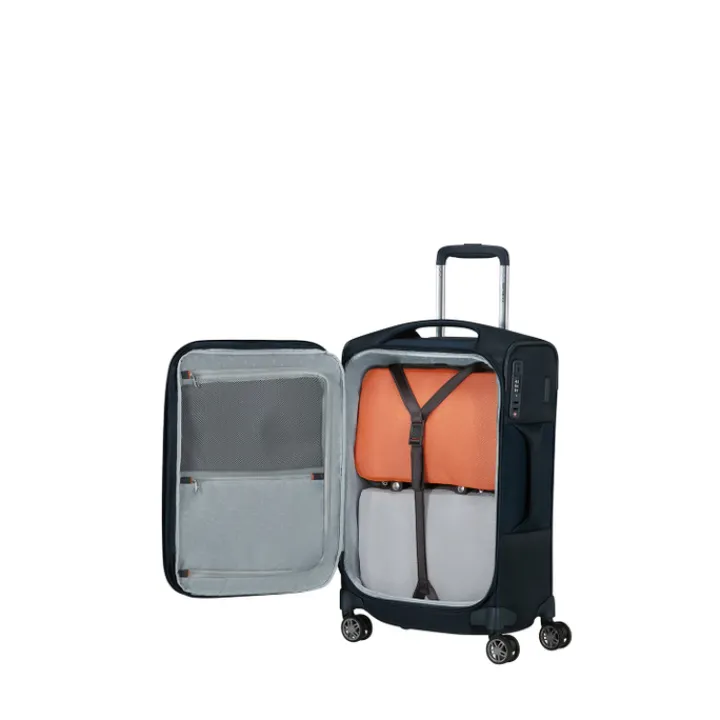 Handbagage Trolleys|Laptop Trolleys>Samsonite Re-Lite Spinner 55/20 Expandable Length 35Cm midnight blue