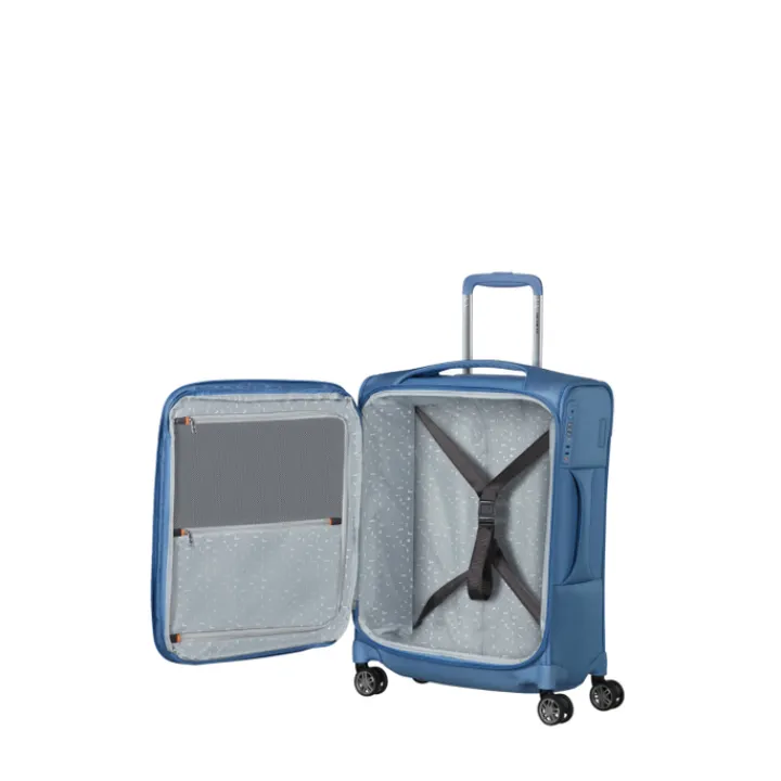 Handbagage Trolleys|Laptop Trolleys>Samsonite Re-Lite Spinner 55/20 Exp capri blue