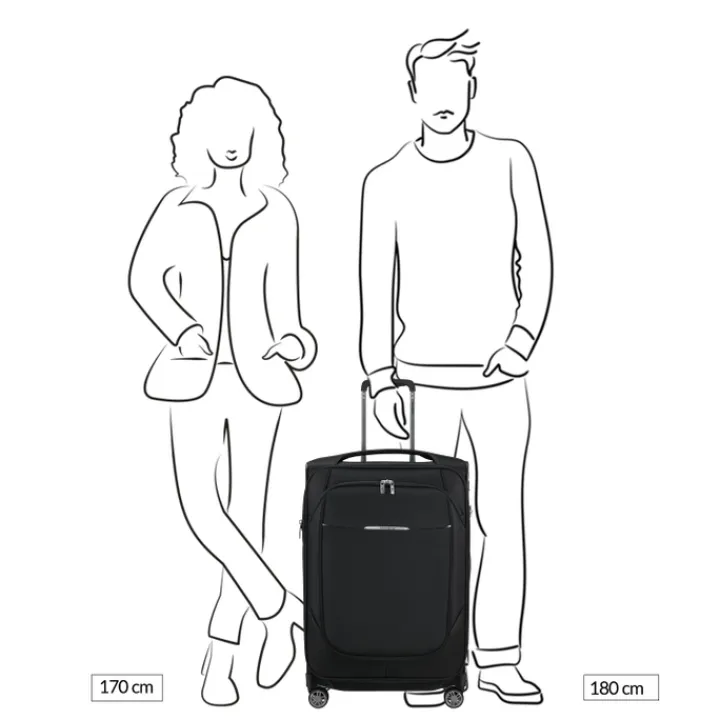Reistrolleys|Reiskoffers>Samsonite Re-Lite Spinner 67/24 Expandable midnight blue